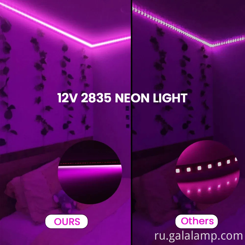 Водонепроницаемая гибкая неоновая полоса 5M SMD 2835.